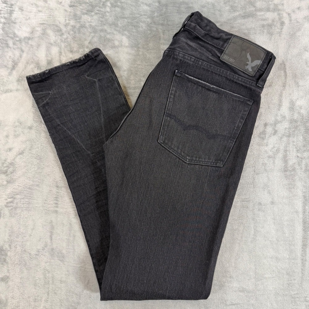 American Eagle Slim Fit Jeans Men's Size 32x34 Black Denim Pants
